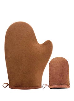 SYOSI 2 Pack Self Tanning Mitt Applicator Mitt Self Tanner Mits Self Tan Face Mit Tan Physics True Color Sunless Tanner Spray Tan Mitt Applicator Sunless Tanning  - Image 1