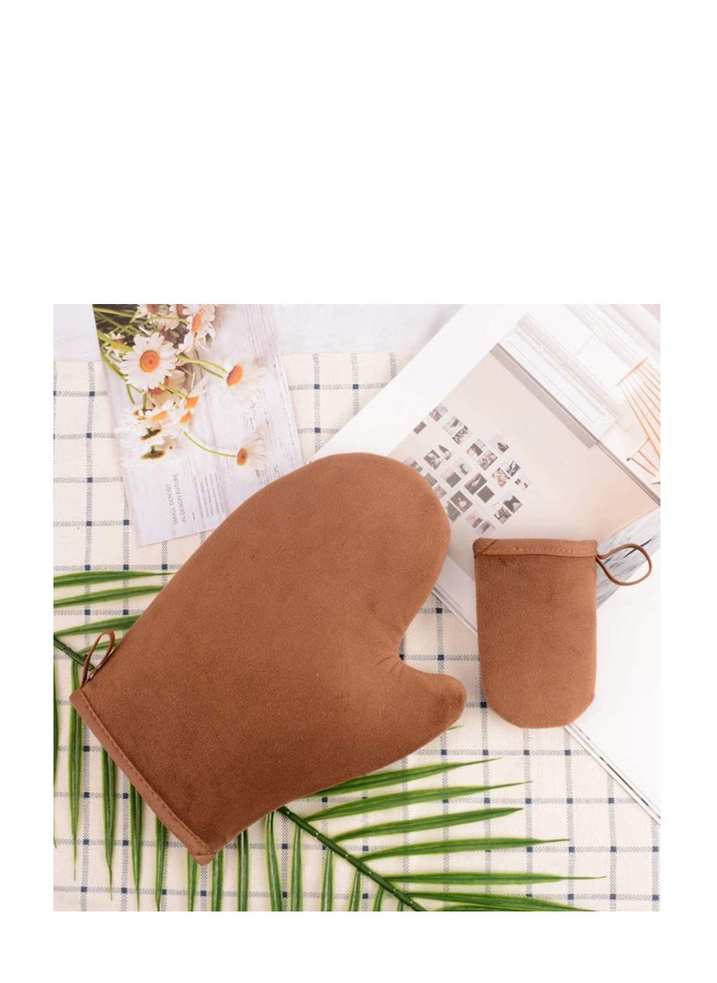 SYOSI - 2 Pack Self Tanning Mitt Applicator Mitt Self Tanner Mits Self Tan Face Mit Tan Physics True Color Sunless Tanner Spray Tan Mitt Applicator Sunless Tanning - Image 1
