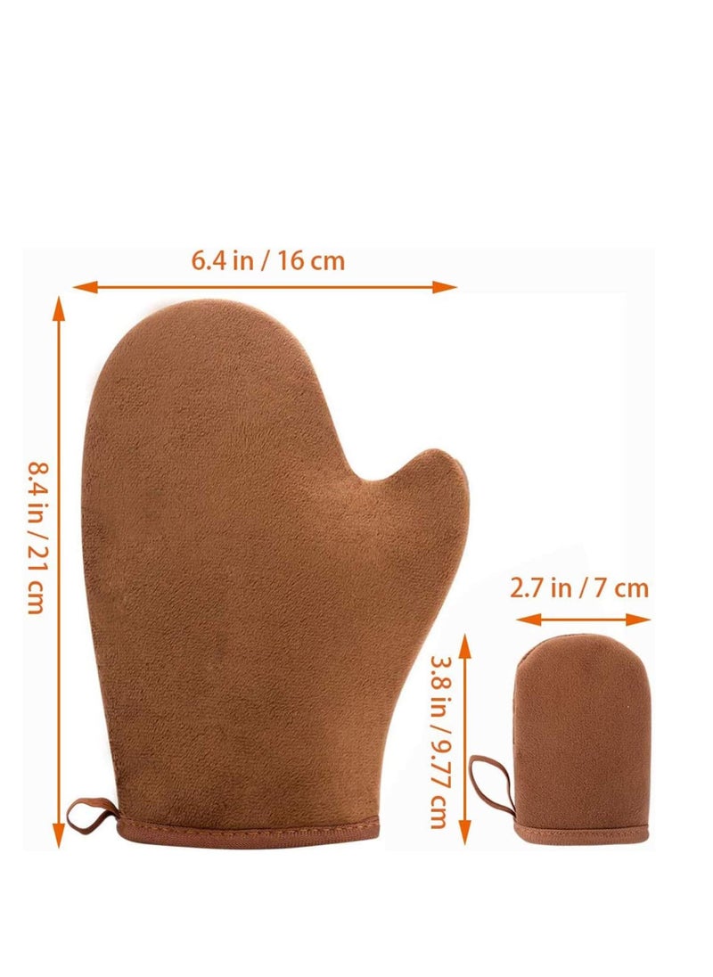 SYOSI - 2 Pack Self Tanning Mitt Applicator Mitt Self Tanner Mits Self Tan Face Mit Tan Physics True Color Sunless Tanner Spray Tan Mitt Applicator Sunless Tanning - Image 1