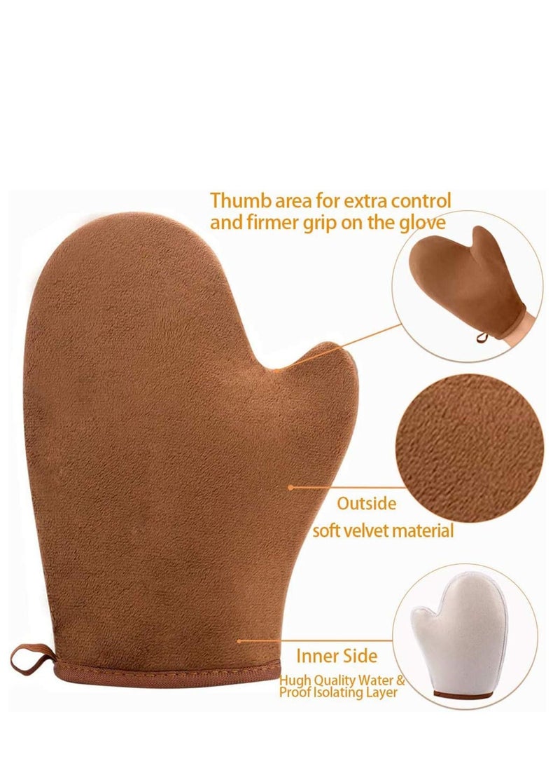 SYOSI - 2 Pack Self Tanning Mitt Applicator Mitt Self Tanner Mits Self Tan Face Mit Tan Physics True Color Sunless Tanner Spray Tan Mitt Applicator Sunless Tanning - Image 1