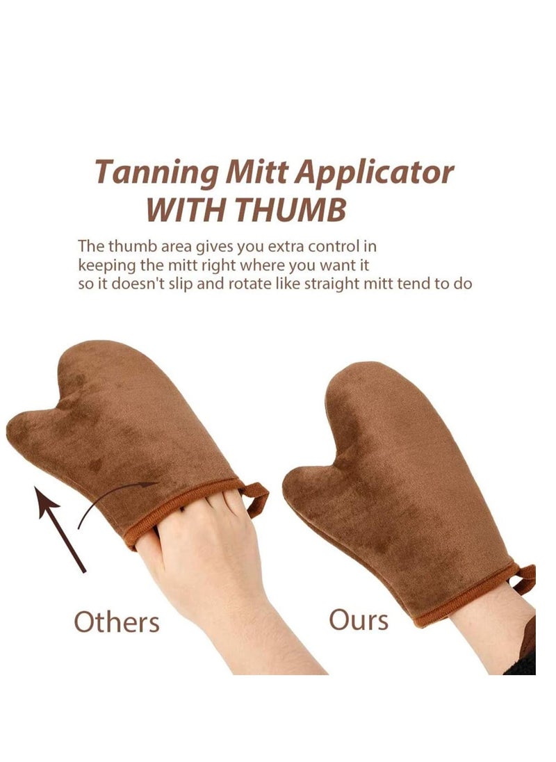 SYOSI - 2 Pack Self Tanning Mitt Applicator Mitt Self Tanner Mits Self Tan Face Mit Tan Physics True Color Sunless Tanner Spray Tan Mitt Applicator Sunless Tanning - Image 1