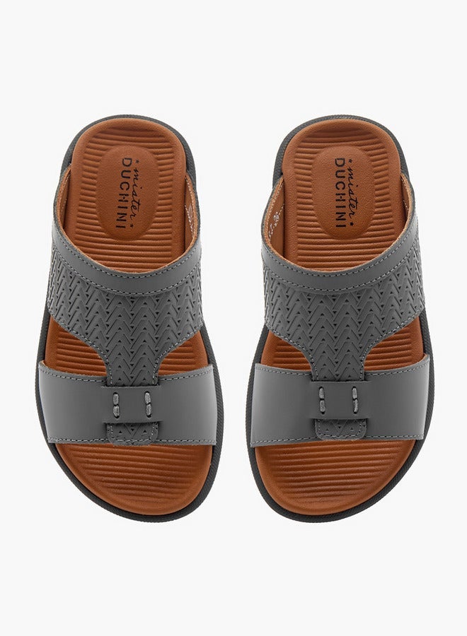 DUCHINI Boys Textured Slip-On Arabic Sandals - Image 2