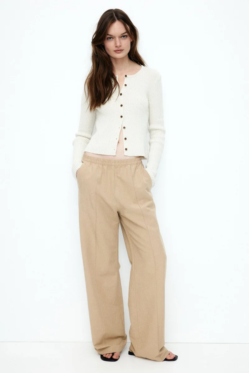H&M Linen-blend trousers