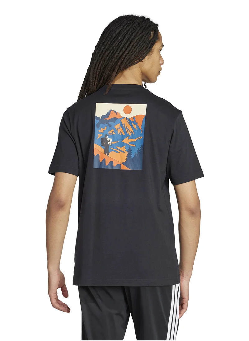 اديداس Doodle Hunt Hike Graphic T-Shirt