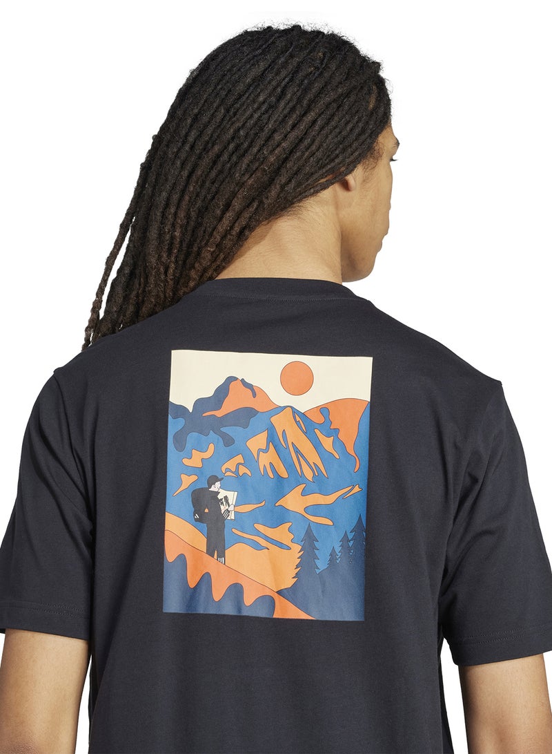Adidas Doodle Hunt Hike Graphic T-Shirt  - Image 4