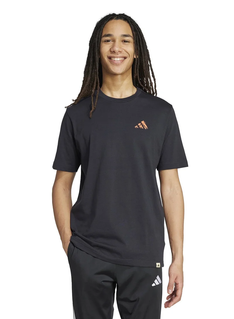 Adidas Doodle Hunt Hike Graphic T-Shirt