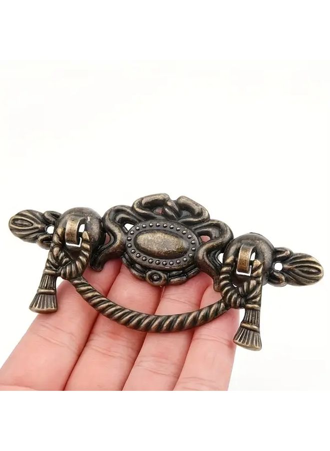 6pcs Antique Bronze Cabinet Pull Handles Retro Scroll Design For Kitchen Drawers - Image 5