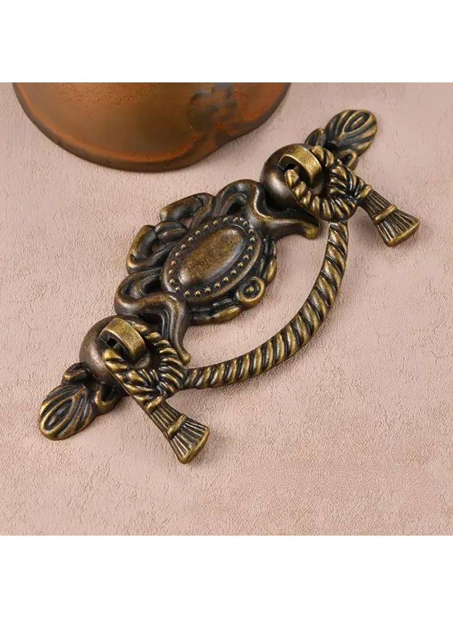 6pcs Antique Bronze Cabinet Pull Handles Retro Scroll Design For Kitchen Drawers - Image 3