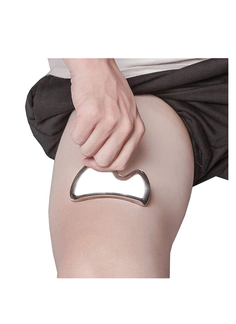 SYOSI Gua Sha Scraping Massage Tools - Stainless Steel Gua Sha Massage Tool | Massage Physical Therapy Steel Tools for Myofascial Physical Therapy Soft Tissue Back, Legs, Arms, Neck, Shoulder  - Image 4