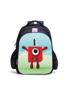 Cross-border new Numberblocks peripheral student schoolbag creative polyester student backpack computer bag, A-09-large-digital building blocks