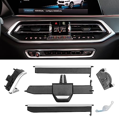Jaronx Compatible With BMW Air Vent Clips Tab for X5 G05 2019-2023/X6 G06 2020-2023/X7 G07 2019-2023,Upgraded AC Vent Clips Air-Conditioning Outlet Tab Trim Set for BMW X5 G05/X6 G06/X7 G07(Left Side) - Image 1