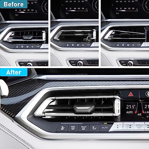 Jaronx Compatible With BMW Air Vent Clips Tab for X5 G05 2019-2023/X6 G06 2020-2023/X7 G07 2019-2023,Upgraded AC Vent Clips Air-Conditioning Outlet Tab Trim Set for BMW X5 G05/X6 G06/X7 G07(Left Side) - Image 2