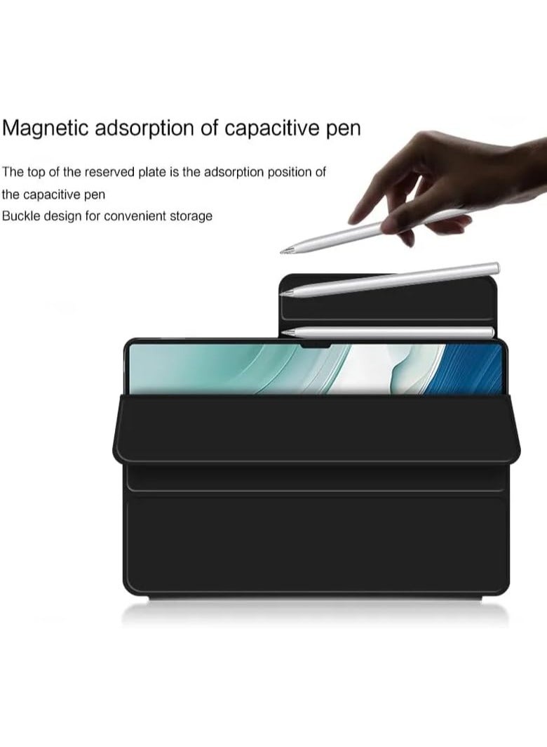 general Case Compatible with Huawei Matepad Pro 13.2 inch 2023 - Ultra Thin Super Light Strong Magnetic Flip PU Smart Stand Protective Case [Support pen magnetic charging] - Image 3