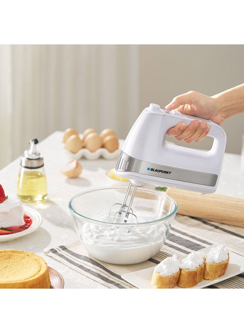 بلوبونكت خلاط يدوي، 500 واط، 5 سرعات، زر توربو، 2 مضرب، 2 خطاف للعجين - Image 4