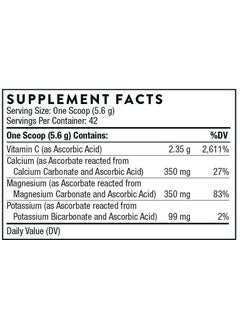 Thorne Buffered C Powder -Dietary Supplement - Net WT 8.32 Oz (236 G )  - Image 2