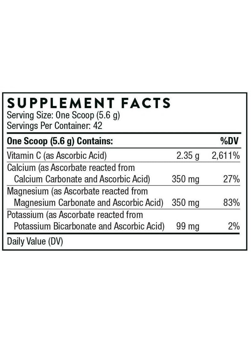 Thorne Buffered C Powder -Dietary Supplement - Net WT 8.47 Oz (240 G ) - Image 2