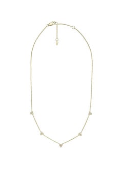 Women's Sutton Trio Glitz Gold-Tone Stainless Steel Station Necklace, JF04115710
