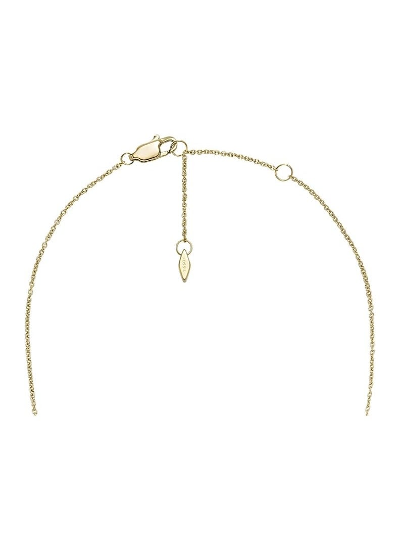 FOSSIL - Women's Sutton Trio Glitz Gold-Tone Stainless Steel Station Necklace, JF04115710 - Image 1