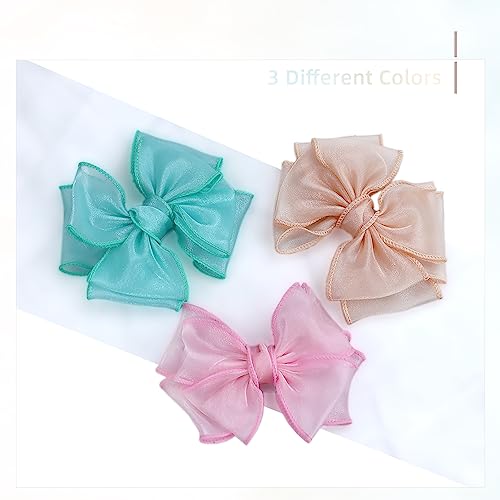 rainbowstar 3 Pack Bows for Cranial Helmet Bow Patch Cranial Band Bow Plagiocephaly Helmets Bow - Image 2