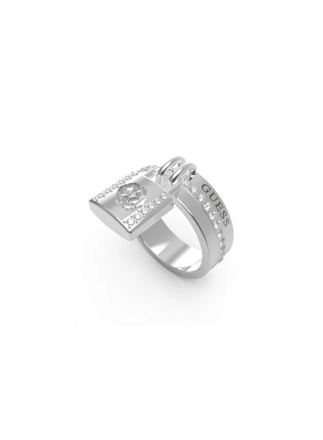 GUESS Peony Dangling Padlock Ring
