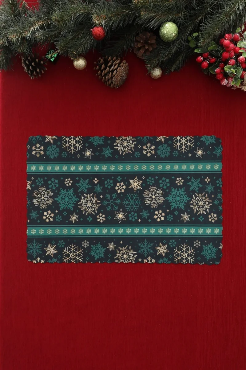 Favora New Year Concept Digital Print 6 Piece Placemat