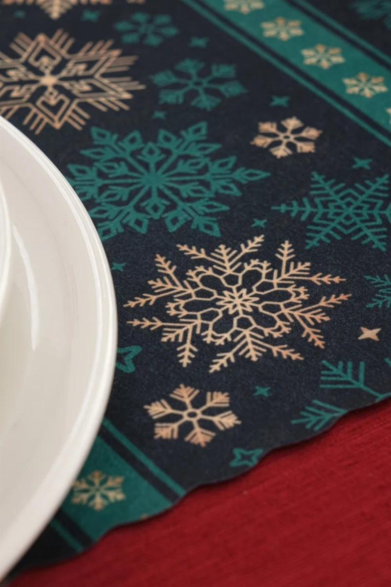 Favora New Year Concept Digital Print 6 Piece Placemat