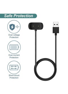 انت كابل شحن ساعة USB ل Amazfit GTR ، حامل شحن مغناطيسي ملحقات الساعة الذكية 1 متر أسود  - Image 3