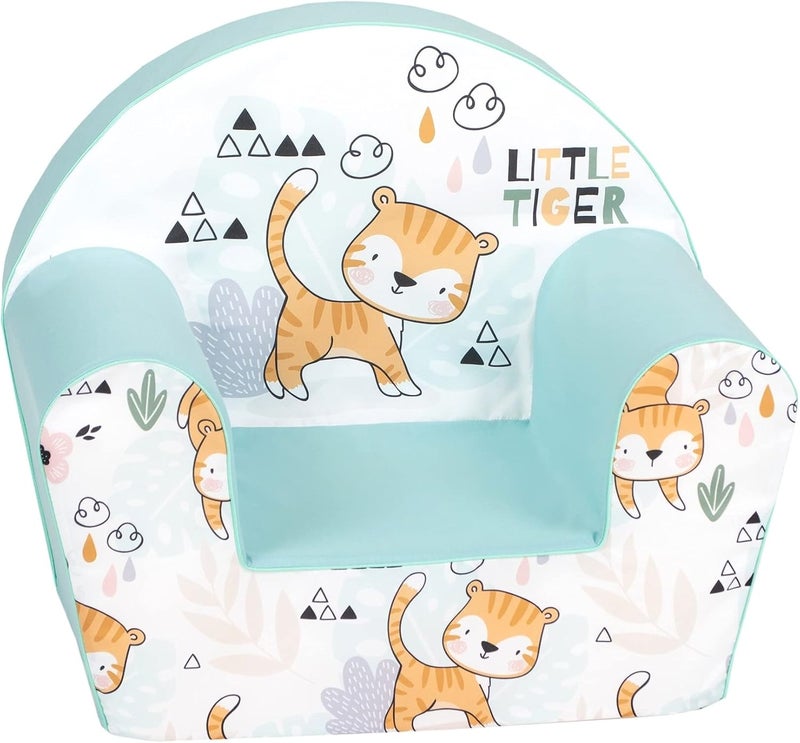 Delsit Children's Chair - Little Tiger Design, Soft Foam Baby Seat for Kids - Image 1