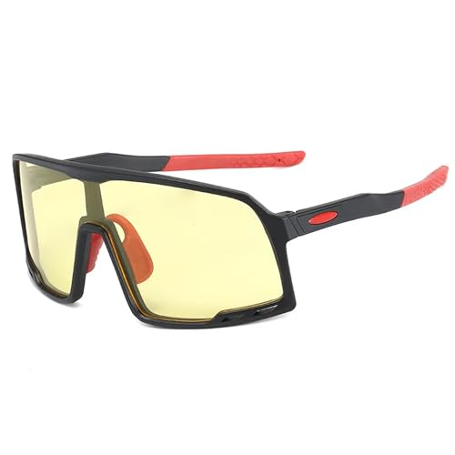 AUGEN By Visions India Sports Mirrored Wraparound Sunglasses for Cycling Cricket Riding Trekking Full Coverage UV 400 Protection Abstract Unisex Sunglass Large (C2, 155) - Image 1