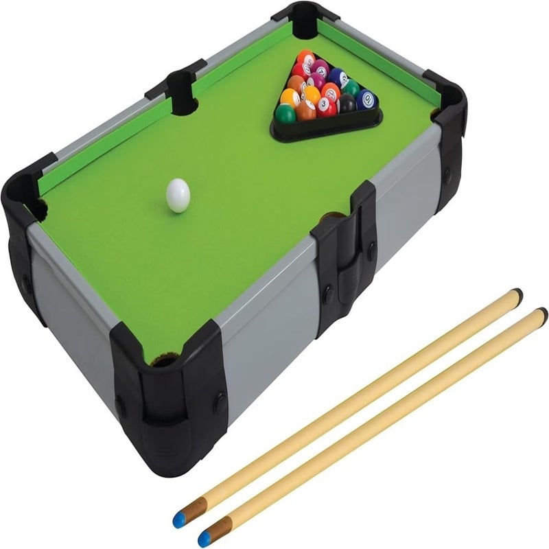 Playwell Innov8 Mini Pool Table Set, Rectangular, Pockets, Durable Material, Triangle Ball Rack, Indoor Gaming - Image 4