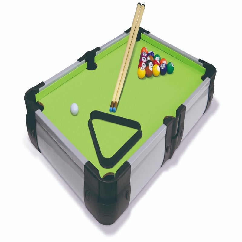 Playwell Innov8 Mini Pool Table Set, Rectangular, Pockets, Durable Material, Triangle Ball Rack, Indoor Gaming - Image 1