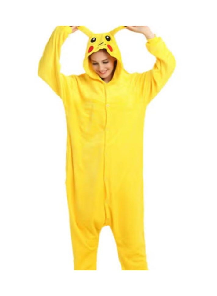 KUYING Flannel Jumpsuit For Parent-child Cartoon Animal 