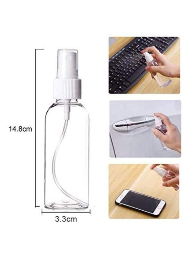 EasyLife 6 Pieces 100ml Plastic Spray Bottles Plastic Spray Clear Empty Fine Mist Plastic Mini Travel Bottle Set Bottles Refillable Liquid Containers - Image 2