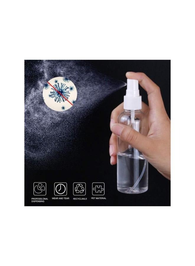 EasyLife 6 Pieces 100ml Plastic Spray Bottles Plastic Spray Clear Empty Fine Mist Plastic Mini Travel Bottle Set Bottles Refillable Liquid Containers - Image 4