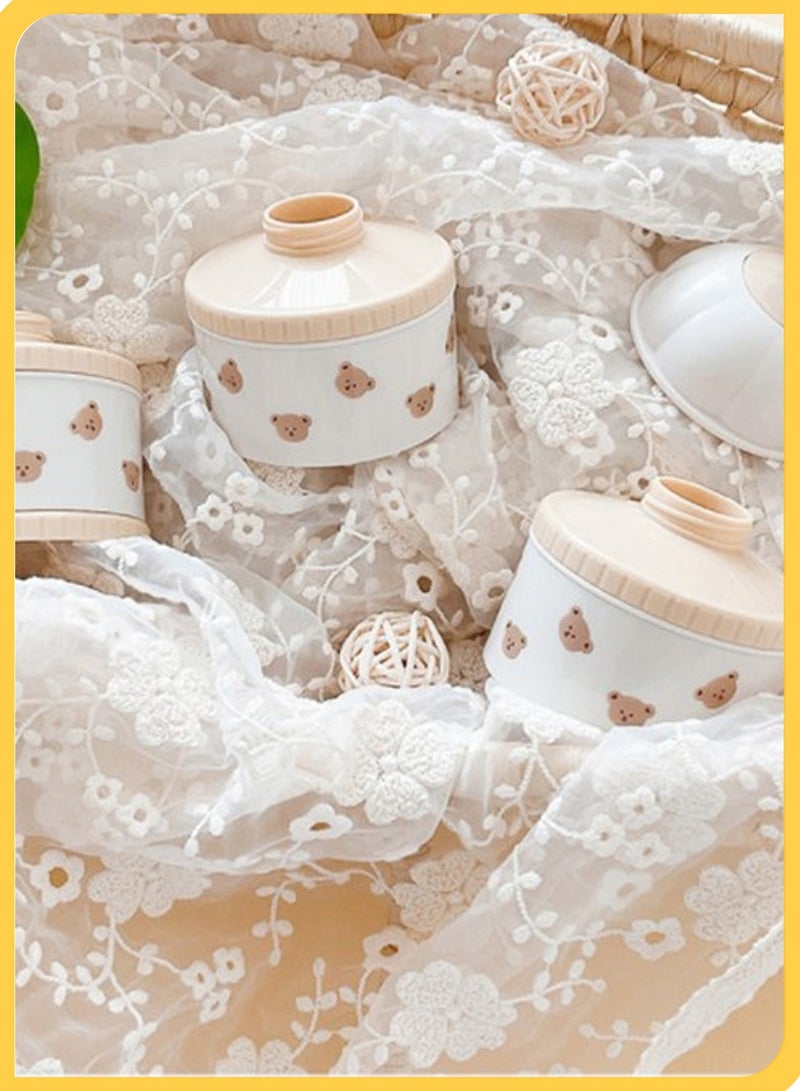 She&Little Milk Powder Container, Baby Milk Powder Container, Formula Dispenser, Portable Milk Powder Dispenser, 3-Layer Independent Sealing & Precise Measuring Spout, Stackable Design for Easy Feeding On-the-Go, Perfect for Travel, Night Feeding & Outdoor Activities - Image 5