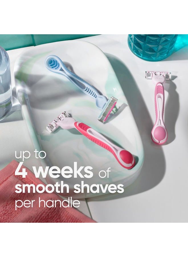 Gillette Simply3 Disposable Razors for Women, 8 Count, Designed for a Close and Comfortable Shave - Image 5