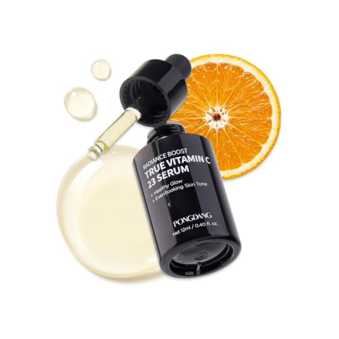 PONGDANG Radiance Boost Pure Vitamin C 23 Serum (0.40fl.oz) | Brightening & Hydrating Care for Dark Spots, Blemishes & Uneven-Looking Skin Tone | Healthy Glow, Low-Irritation, Korean Skin Care