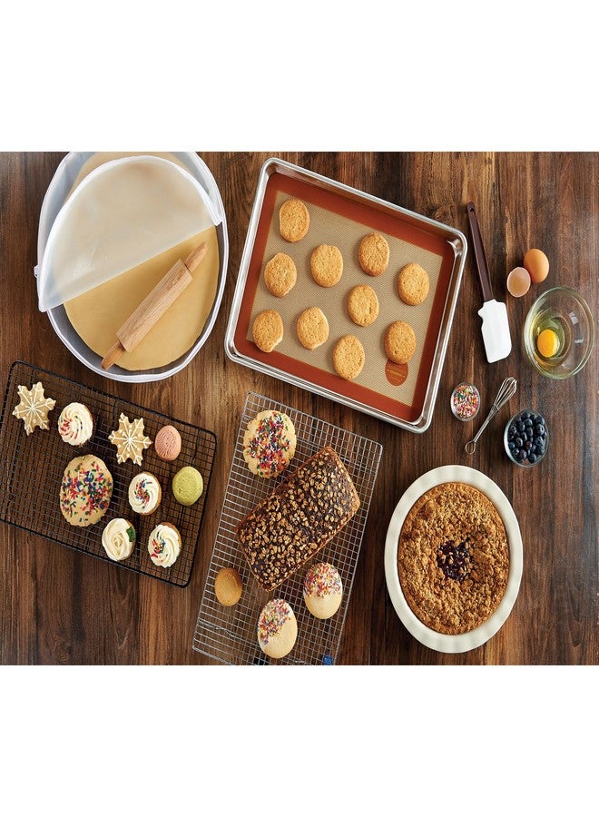 Mrs. Anderson's Baking Mrs. Anderson’s Baking Embossing Rolling Pin, Paisley Design, European Beechwood - Image 5