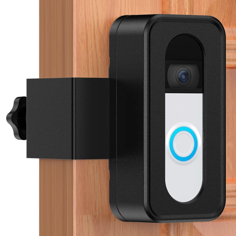 KTCEFE Upgrade Anti-Theft Video Doorbell Mount, Not Block Doorbell Motion Sensor, No-Drill Mounting Bracket for Apartment Renters Home Office Room, Not for Security Door (Doorbell Not Included) - Image 1