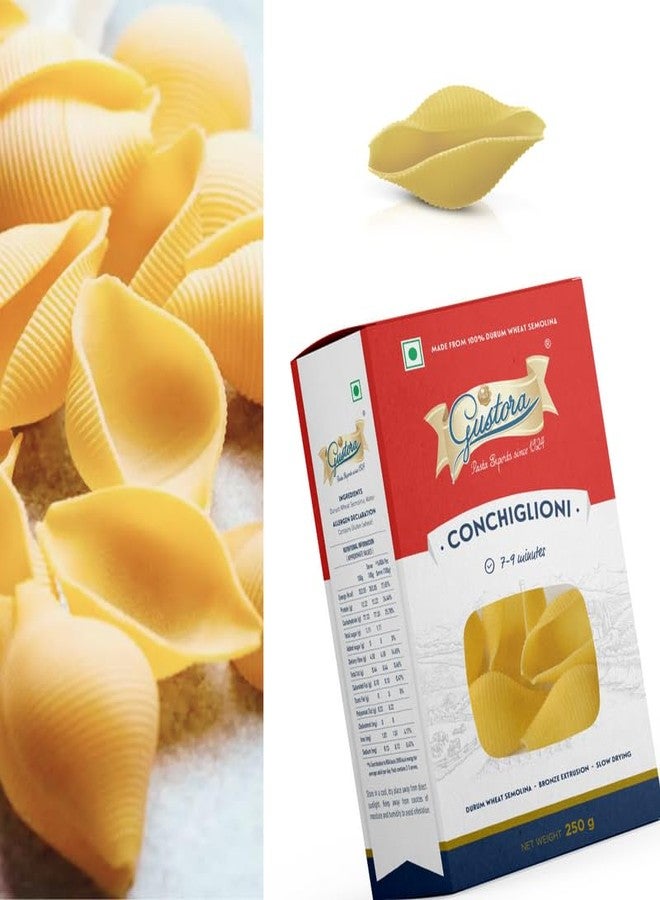 Gustora Durum Wheat Semolina Conchiglioni Pasta, 250g I Vegetarian Pasta I Rich in Fibre & Protein - 250GM - Image 3