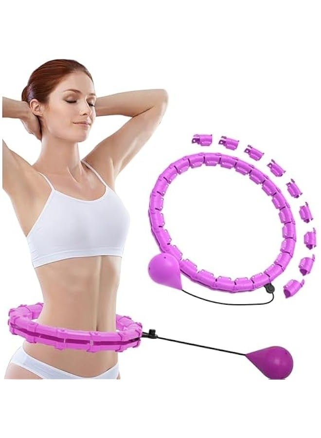 TRASSLE Smart Weighted Pilates Hoop,with Detachable Links & Waist Trainer,Adjustable Fitness Equipment for Women, Ideal for Home Workouts  - Image 1