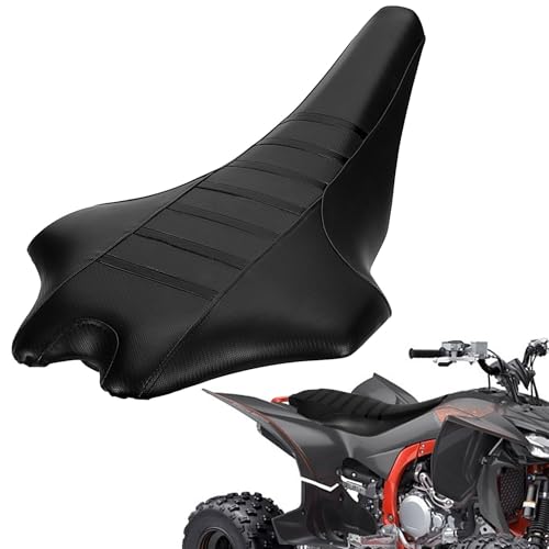Wacece ATV Seat Cover Non-Slip Soft Waterproof for YFZ450R 2010-2024 YFZ450R SE 2013-2024 YFZ450X 2010-2011 YFZ450X SE 2010-2012, High Elastic Leather Black - Image 1