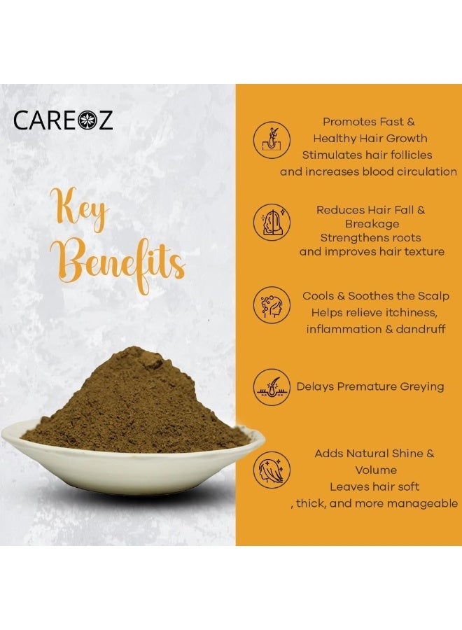 كير اوز بودرة الحنه الشعر كير أوز برينجراج | طبيعية وعشبية | - 107 جم تركيبة بهرينجراج طبيعية 100% للصحة والجمال والشعر - Image 4