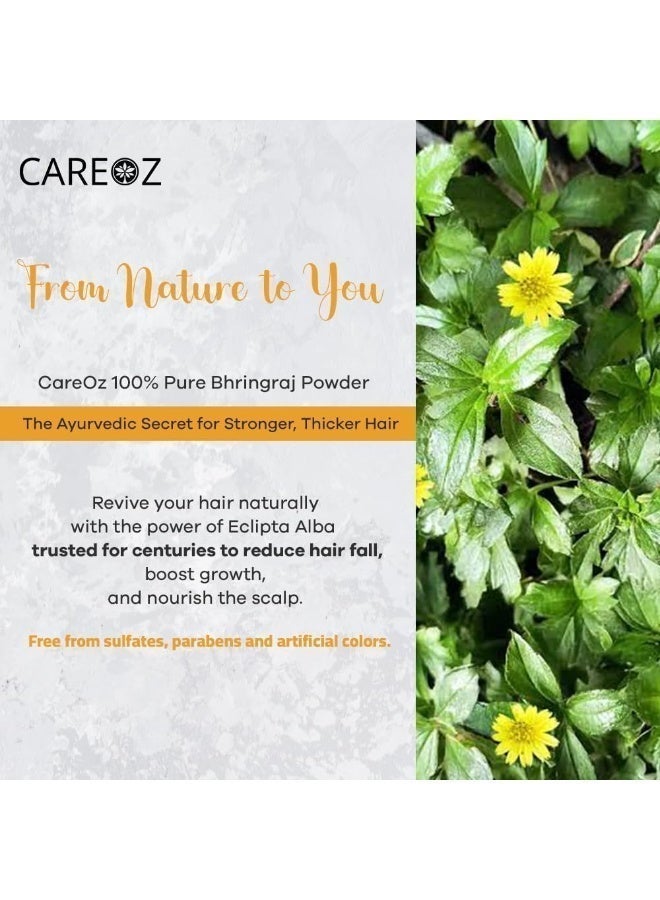 كير اوز بودرة الحنه الشعر كير أوز برينجراج | طبيعية وعشبية | - 107 جم تركيبة بهرينجراج طبيعية 100% للصحة والجمال والشعر - Image 3