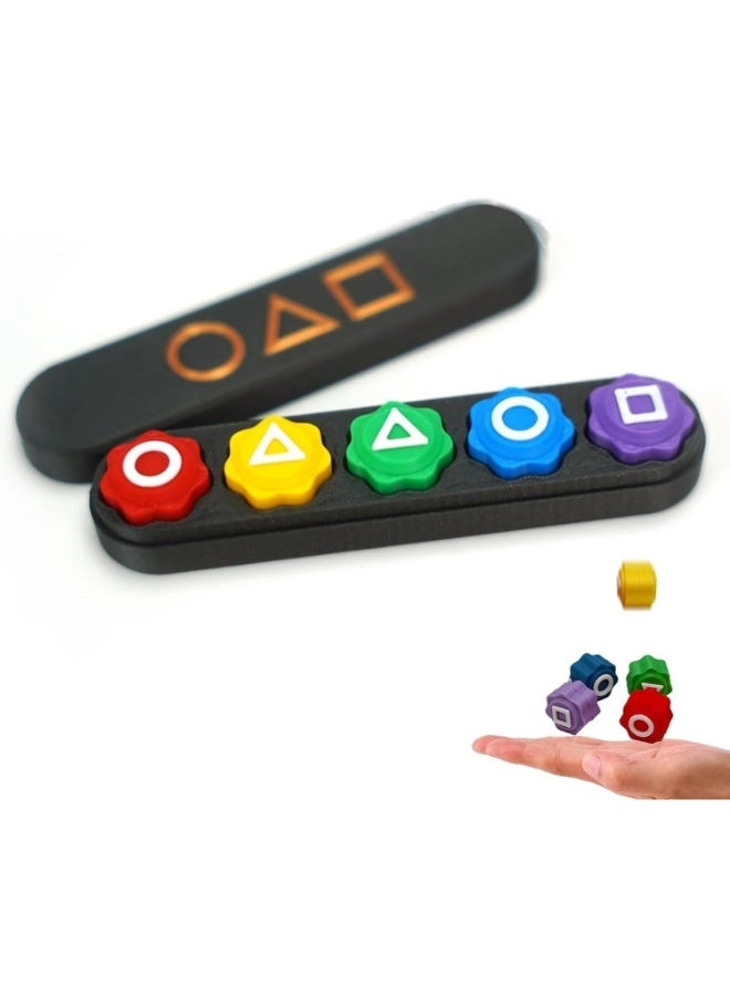 TOY GARDEN Gonggi Korean Traditional Marble Game – Toss and Catch Game with 5 Colorful Stones for Kids & Adults  - Image 1