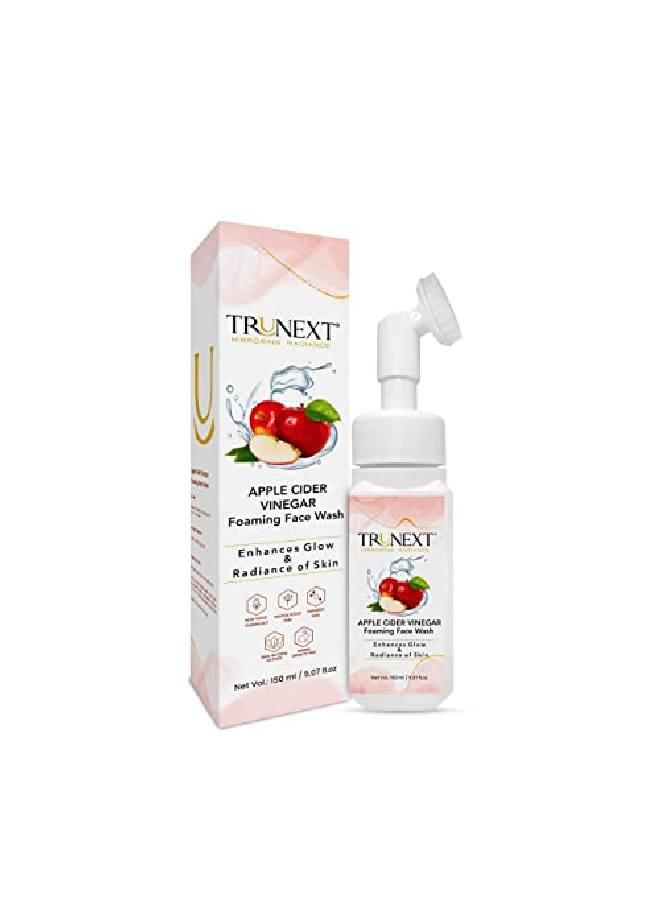 TRUNEXT Apple Cider Vinegar Face Wash With Foaming Brush TRUNEXT Face Wash 150Ml - Image 3