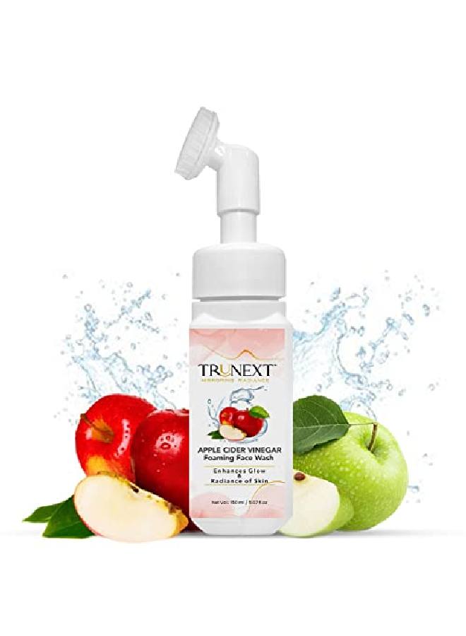 TRUNEXT Apple Cider Vinegar Face Wash With Foaming Brush TRUNEXT Face Wash 150Ml - Image 2