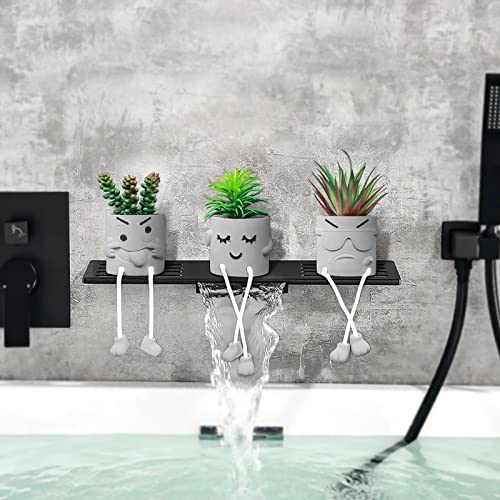 Zerzsy Artificial Succulent Set, Succulents Plants Artificial, Fake Mini Plants in Pots, Faux Plants Kitchen Shelf Desk Decor, Small Bathroom Decor for Shelves (3 PCS Set/B) - Image 3
