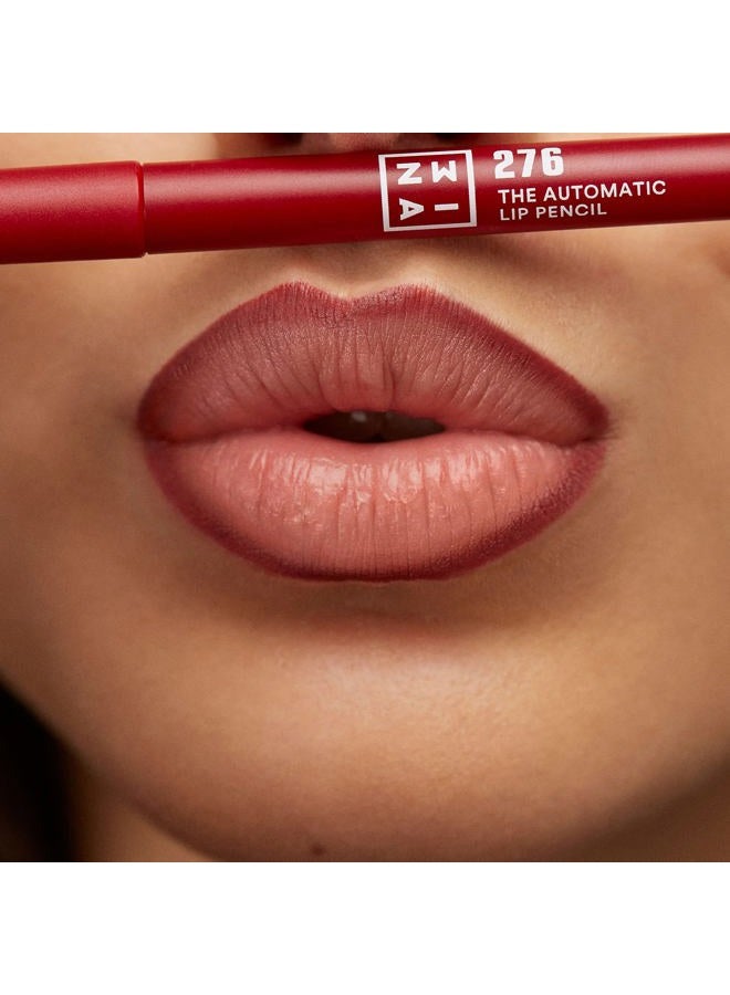 3INA The Automatic Lip Pencil 276 - High Concentration Pigments - Long-Wearing Formula - Rich Color Pay-Off - Helps To Make The Lipsticks Last Longer - Fluid Glide Tip - Cruelty Free - 0.01 Oz - Image 2