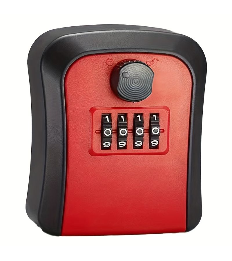 Wall Mounted Key Lock Box Combination Security Lock Holds Multiple Keys Reliable Durable Construction Suitable for Home Commercial Use Easy Access 2 Red - Image 2